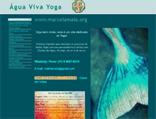 Tablet Screenshot of aguavivayoga.com